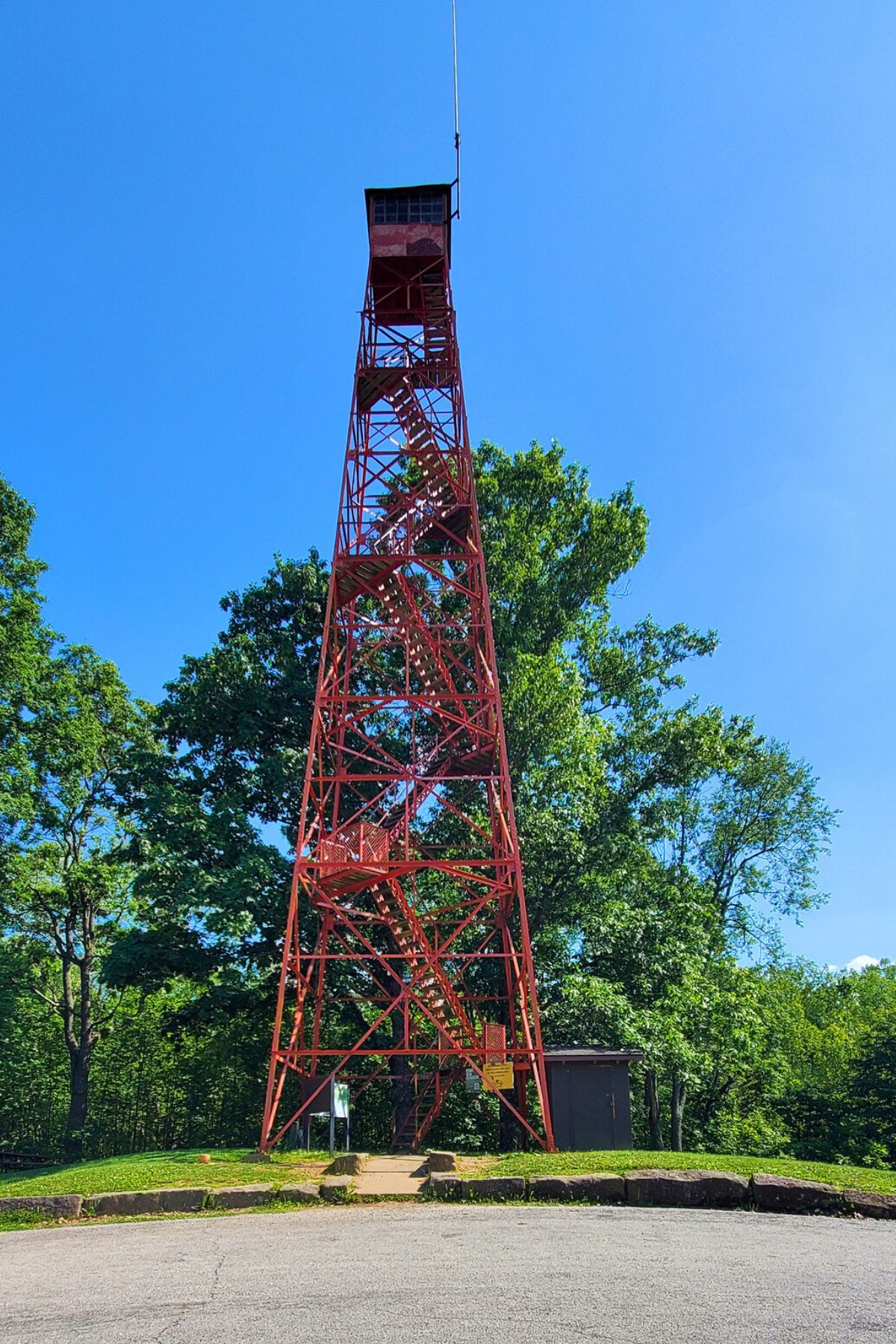 Mohican red fire tower outside
