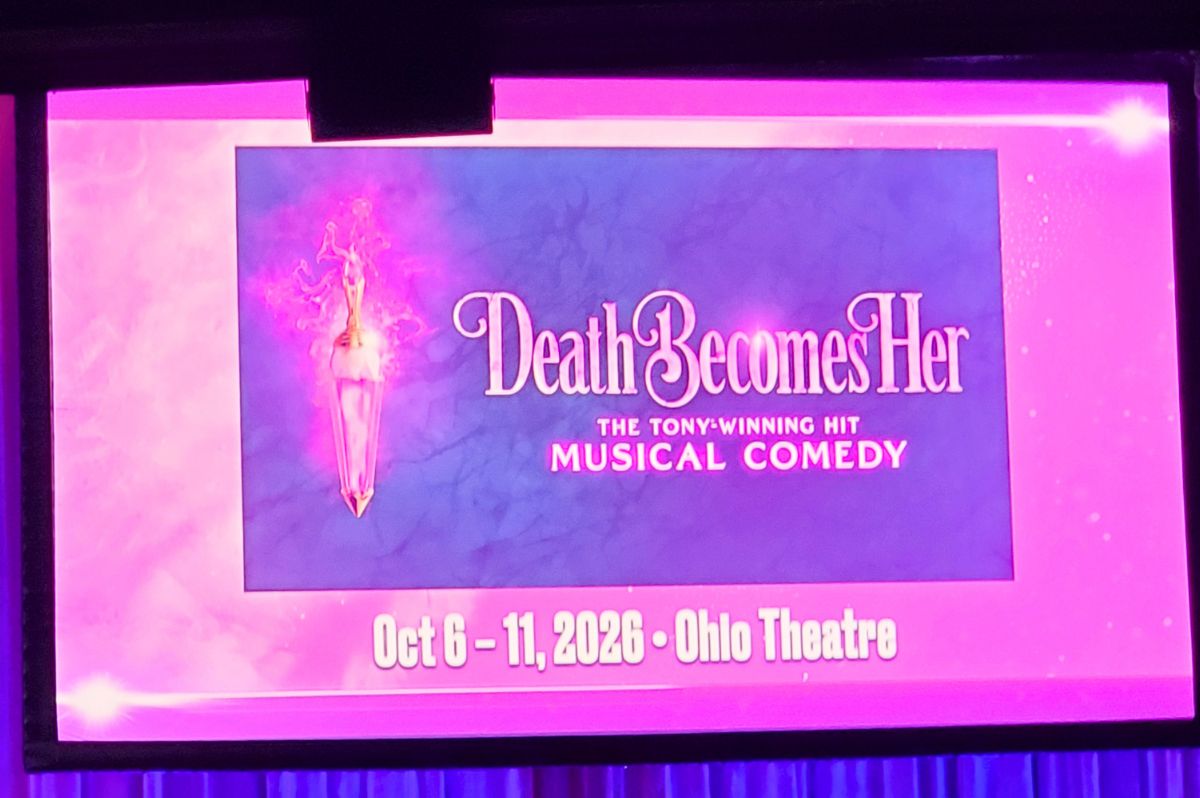 Death Becomes Her Broadway graphic