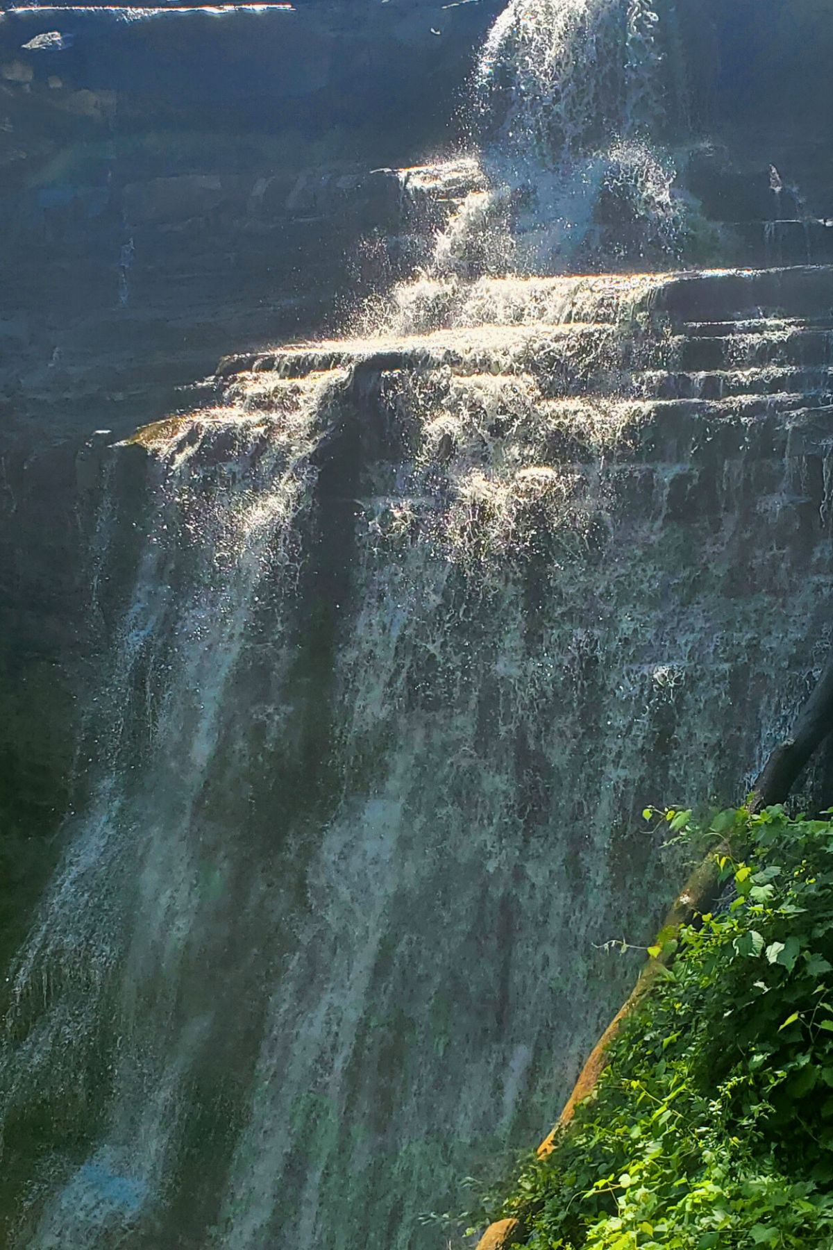 waterfall at Brandywine Falls in Cuyahoga Falls, Ohio