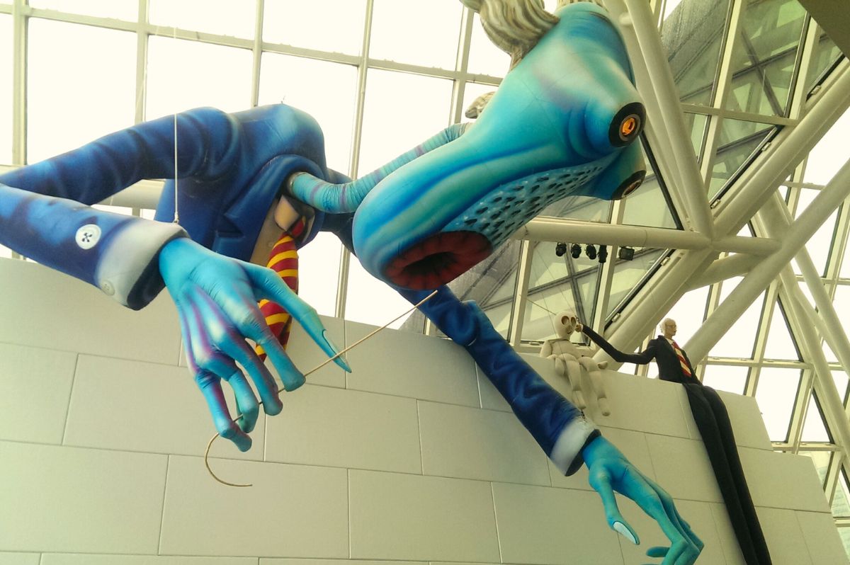 Pink Floyd sculpture at Rock and Roll Hall of Fame