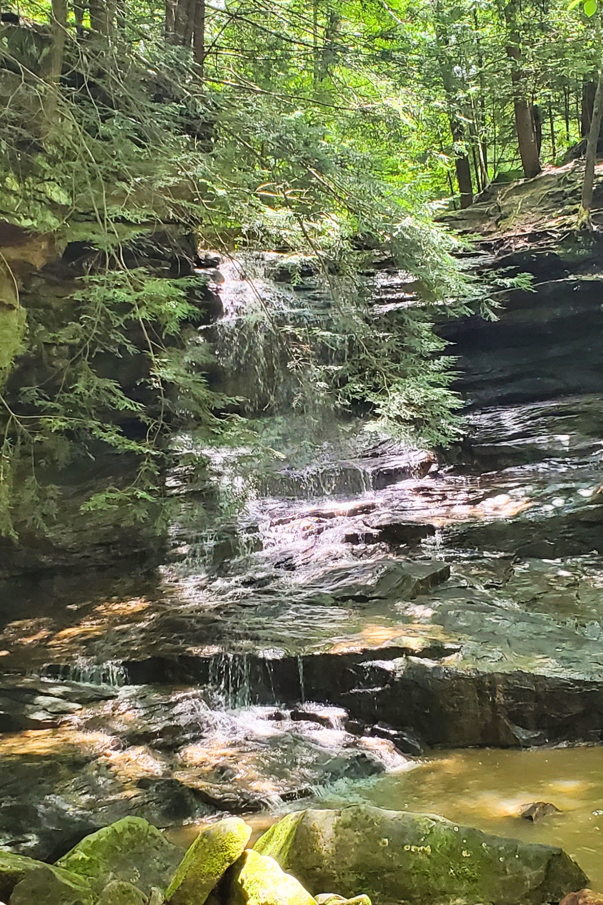 Honey Run waterfall in Ohio