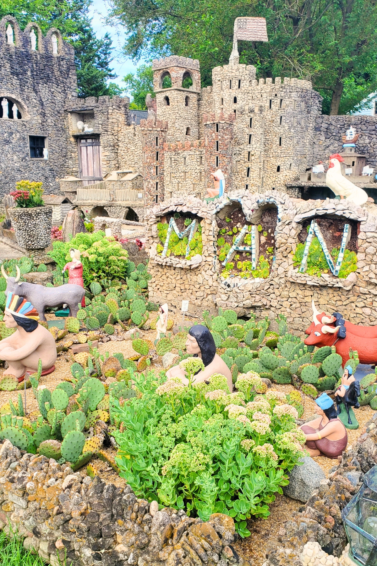 Hartman rock garden display of art made out of rocks